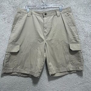 Wolverine Shorts Men's 36 Beige Cargo Pocket 100% Cotton‎ Outdoor Fishing Casual